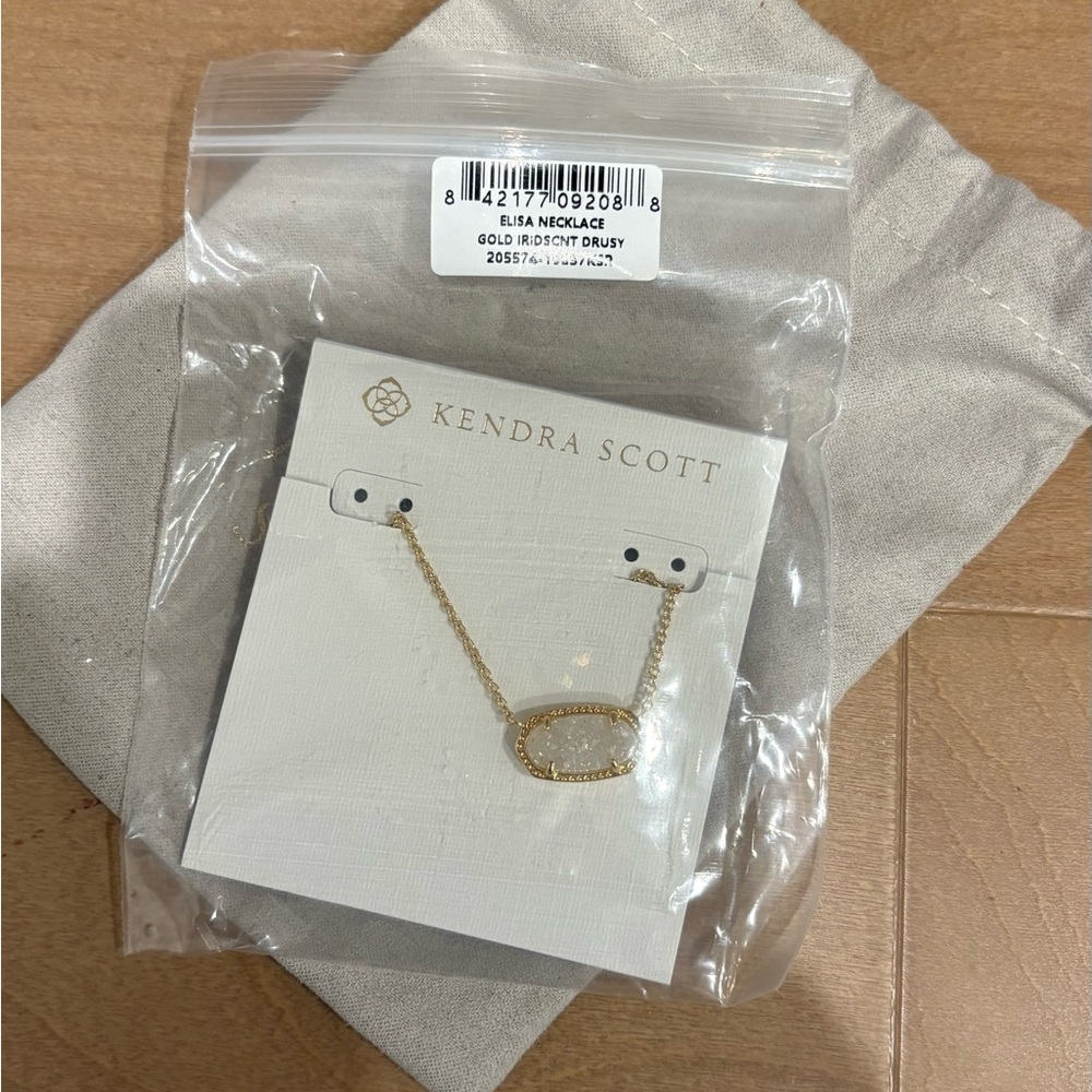 Kendra Scott Gold Necklace with Sparkling Accents